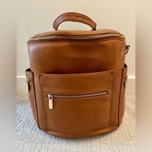 Miss Fong Diaper Bag Backpack - Cognac